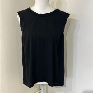 J. Crew Black Sleeveless Blouse